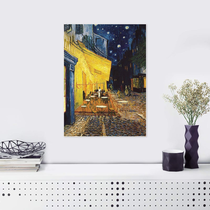 Palace Learning Cafe Terrace at Night Poster by Vincent Van Gogh â€“ 1881 â€“ Fine Art Print â€“ La Terrace du CafÃ© sur la Place du Forum 18 x 24 inches Laminated. - Image 4